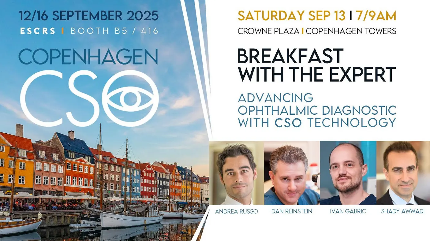 CSO на конгресі ESCRS 2025 у Копенгагені!